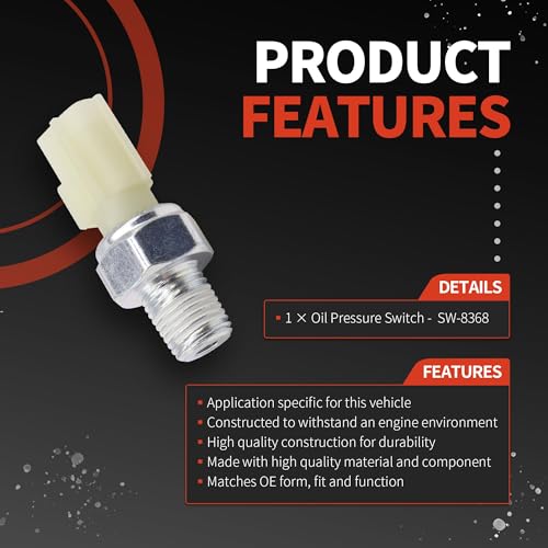 OXCANO SW-8368 Engine Oil Pressure Switch Compatible with Ford Crown,Victoria,F-250 F-350 F-450 F-550 F-600 Super Duty;Lincoln Aviator,Blackwood,Continental,MKS,MKT;Mercury Grand Marquis,Mountaineer - Image 3