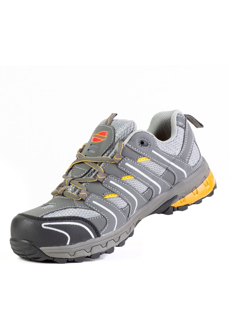 SHELTER Industrial Safety Shoes for Men Durable Steel Toe Work Shoes with Breathable Mesh Lining and Slip Resistant Sole - Image 3