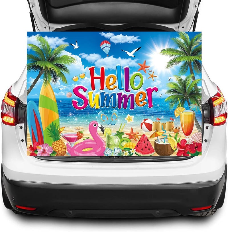 ELECDON Summer Hawaiian Beach Backdrop - Image 3