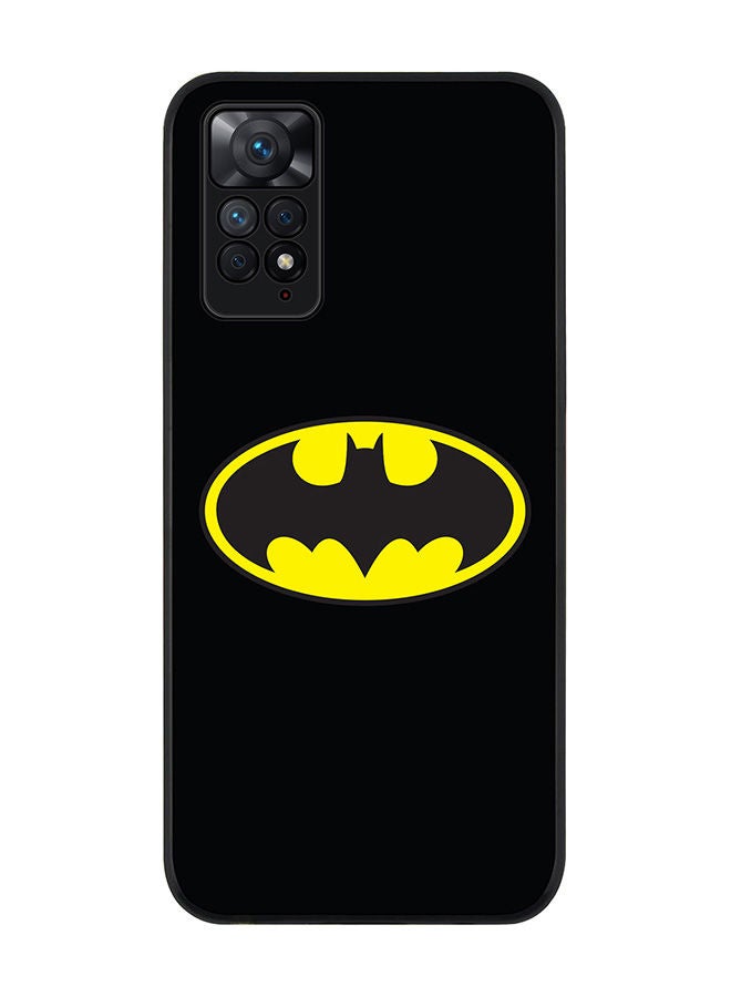 Stylizedd Rugged Black edge case for Redmi Note 11 4G/Redmi Note 11S Slim fit Soft Case Flexible Rubber Edges Anti Drop TPU Gel Thin Cover - The Bat - Image 1