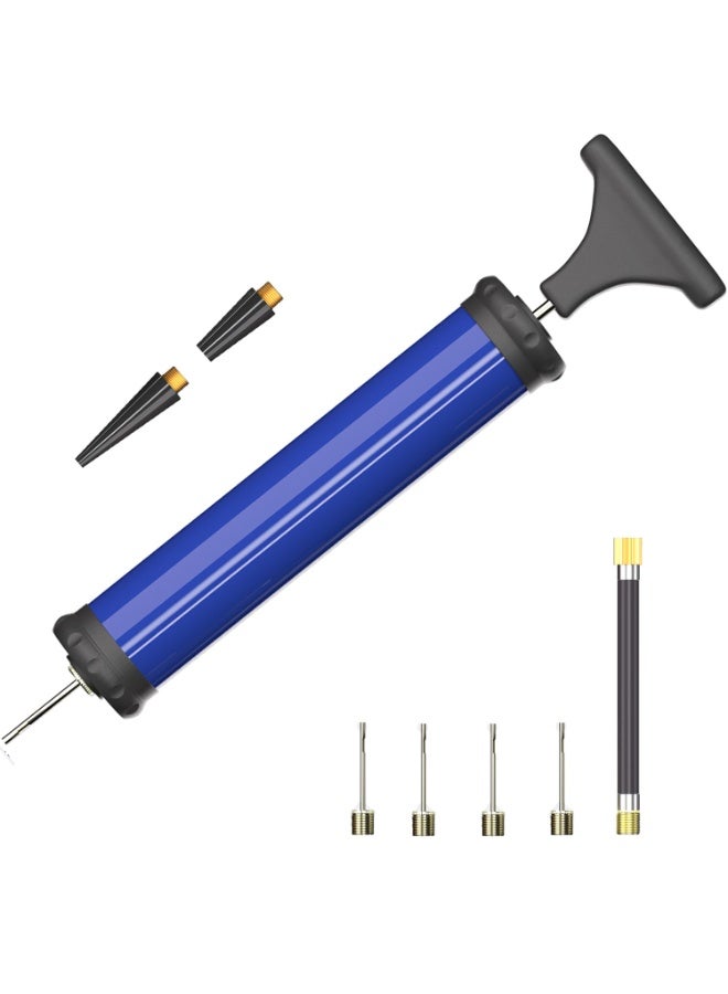 NXT Portable Ball Pump Kit - Hand Air Pump with Needles, Nozzle, and Extension Hose for Basketball, Football, Volleyball, and Inflatables - Image 1