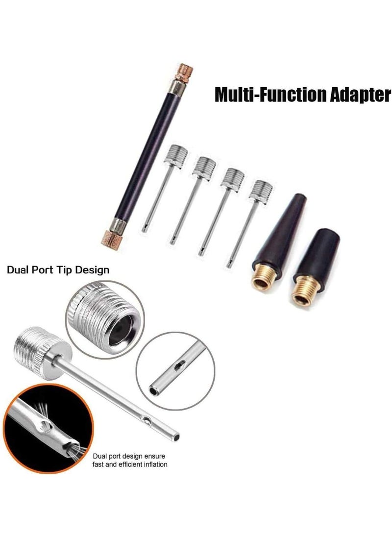 NXT Portable Ball Pump Kit - Hand Air Pump with Needles, Nozzle, and Extension Hose for Basketball, Football, Volleyball, and Inflatables - Image 4