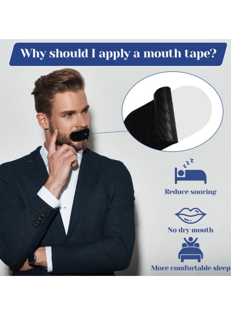 خاجول 30 قطعة من شريط الفم للنوم، شريط الفم للنوم، يساعد على إيقاف الشخير وتطوير عادات التنفس الأنفي وتحسين النوم - Image 4