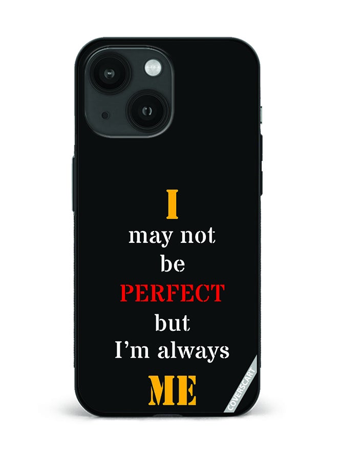 Protective Case Cover For Apple iPhone 14 Plus Perfect Quote Design Black