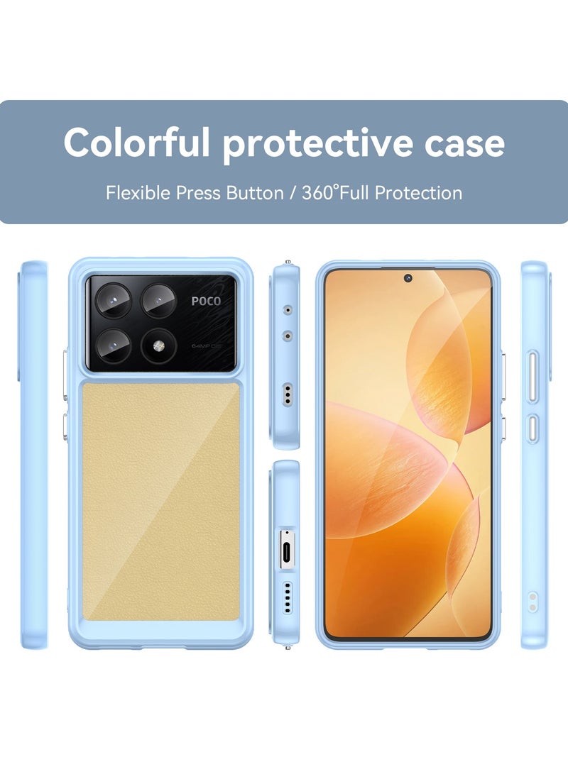 يوارب كينج غطاء حماية لهاتف شاومي بوكو X6 برو 5G ازرق - Image 2