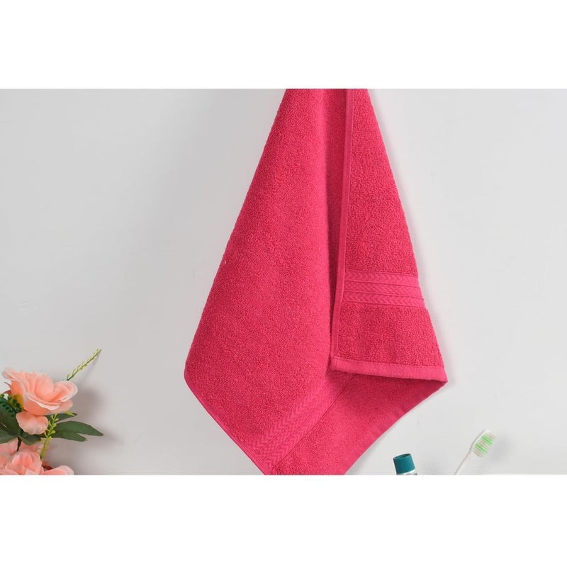 Onomie Cotton Hand Towel Set | Pure Cotton,Quick Dry | Size 40cm x 60cm | Luxury Towels for Sports,Home and Kitchen Pack of 1 (Maroon) - Image 2