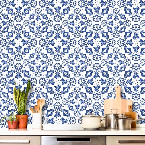 Brandian 36 pcs PVC Tile Decals for Gas Stove Wall, Covers 6 Ft x 3 Ft, Oil Proof Top, 6x6 Inches (Pack of 36) - Image 1