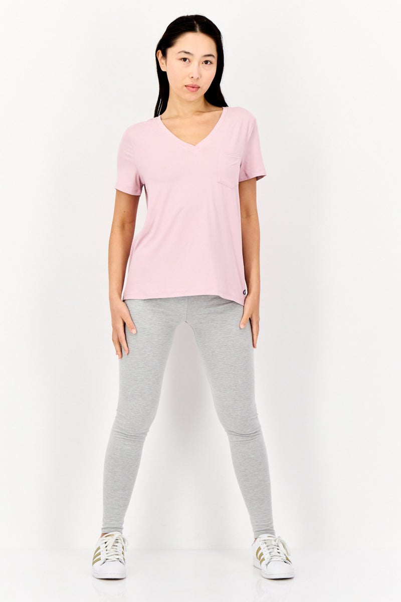 SKECHERS Women Sportswear Fit Short Sleeve Outdoor T-Shirt, Pink  - Image 4