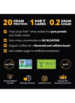 Health & Household Marigold High Protein Coffee - Iced Vanilla Latte, 20G Grass-Fed Whey Protein Isolate, Energy & Workout Boost, 2 Shots Organic Espresso, Non-Gmo, 1 Net Carb, 1 Lb Bag, 15 Servings  - Image 2