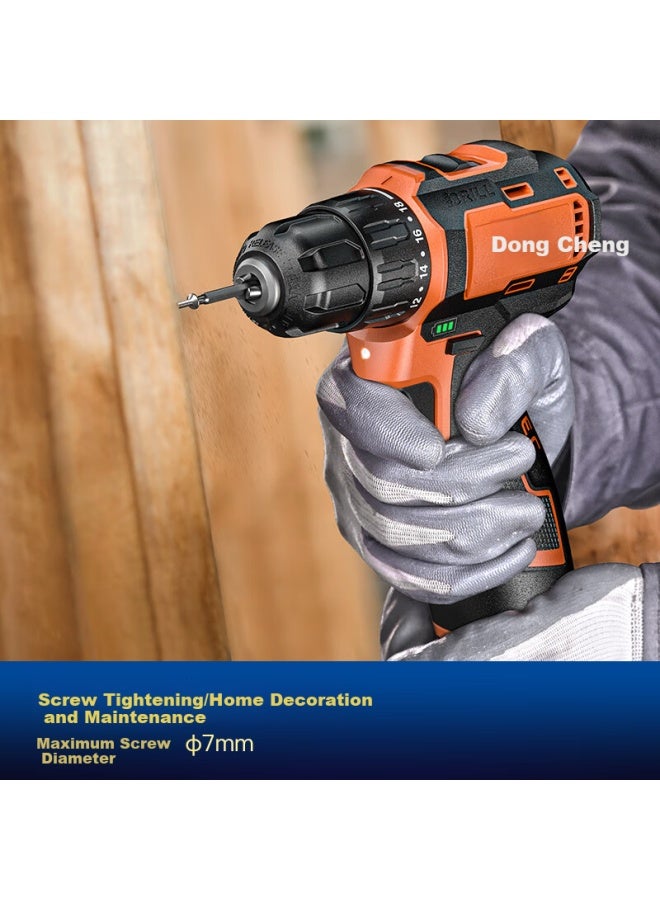 DONG Cheng Dongcheng 16v Brushless Electric Drill, Rechargeable Screwdriver, Household Electric Screwdriver, Lithium Battery Drill, Dcjz1609d - Image 4