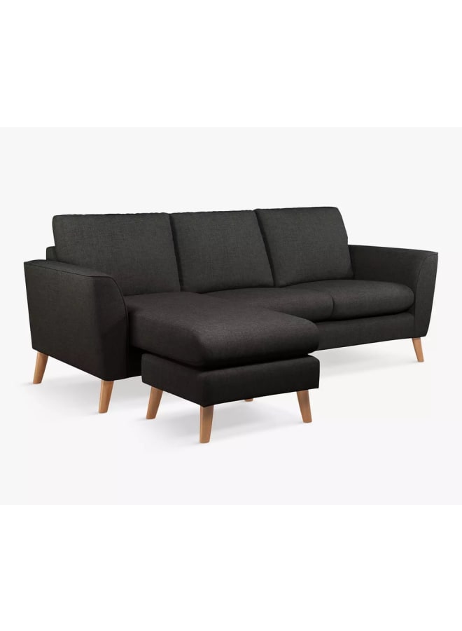 Retro Modern corner sofa 233 cm - black  - Image 2