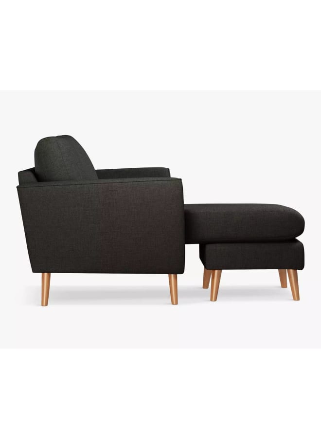 Retro Modern corner sofa 233 cm - black  - Image 3
