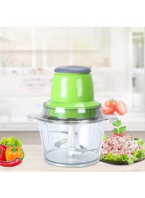 ECAPT ECAPT MEAT GRINDER MINCER MACHINE BOWL 2 Ltr CAPASITY 250 Watt KITCHEN FOOD CHOPPER MEAT VEGETABLES ONION FRUIT NUTS BLENDER STAINLESS STEEL ABS  - Image 1
