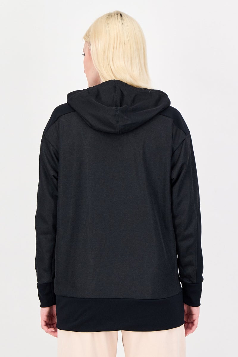 Nike Women Loose Fit Long Sleeve Training Hoodie, Black - Image 4