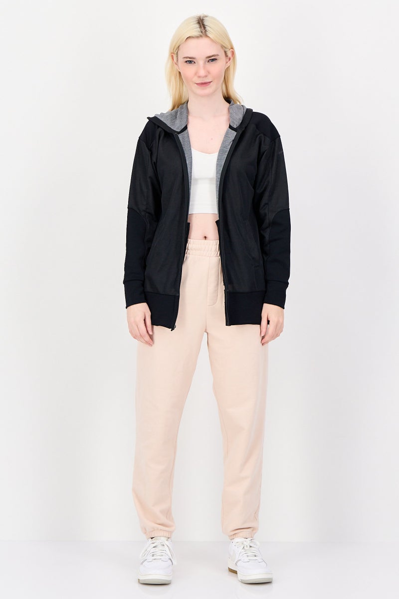 Nike Women Loose Fit Long Sleeve Training Hoodie, Black - Image 3