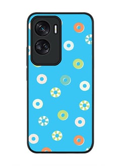Stylizedd Rugged Black edge case for Honor 90 Lite  5G  Honor X50i 5G, Slim fit Soft Case Flexible Rubber Edges Anti Drop TPU Gel Thin Cover -  Loopy Hoops  - Image 1