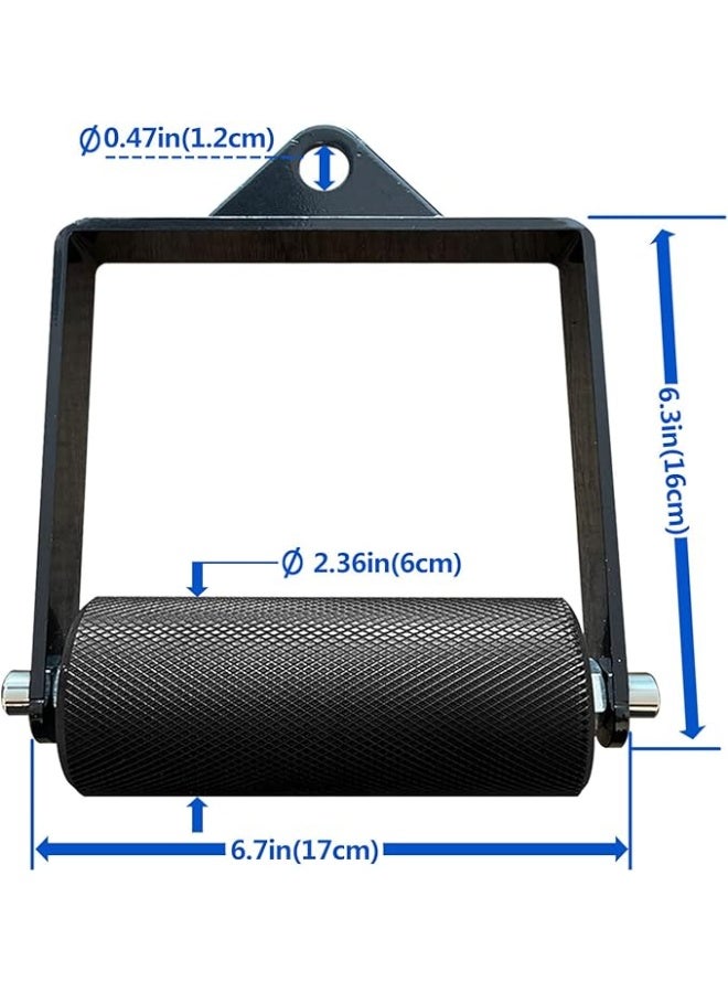 MARSAFIT Gym Fitness LAT Pulldown Attachments, Fat Arm Wrestling Exercise D Handle Cable Attachment, Arm Lifting Deadlift Handle Grip for Finger Wrist Strength - Image 4
