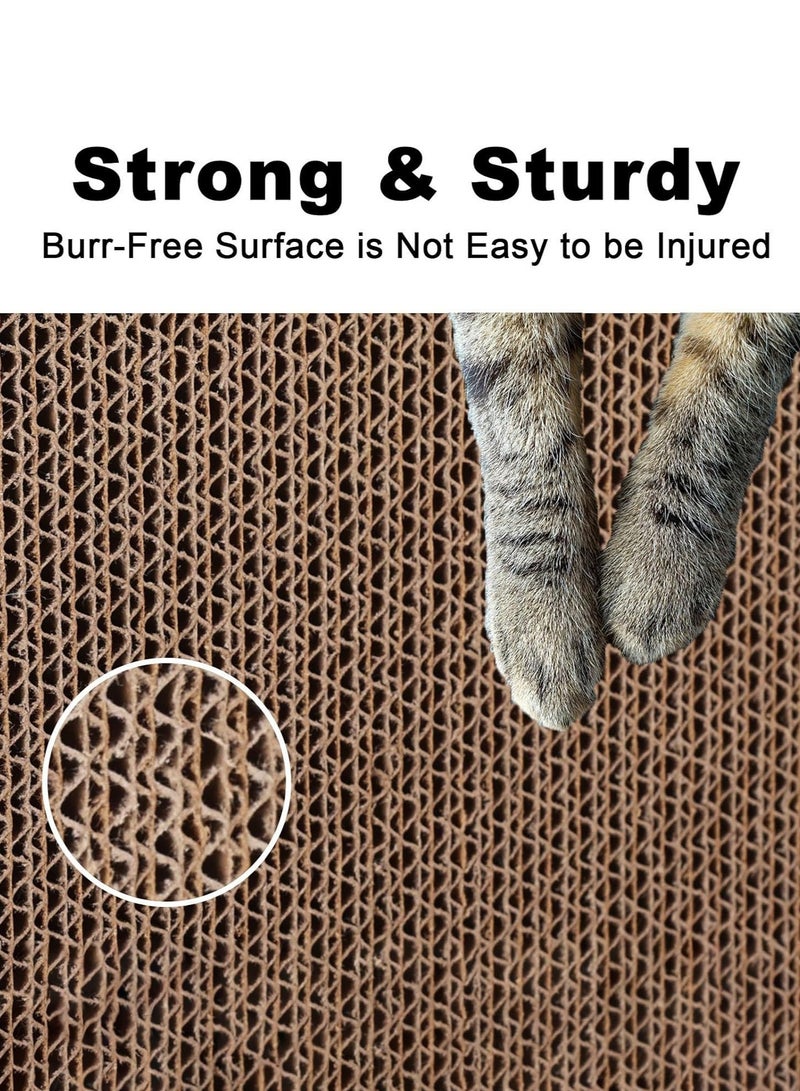 Haidue 6PCS Cat Bed Cat Scratch Board Set, Including: 1 Cat Bed, 5 Cat Scratch Board Replacement Core Set, Double-Sided Durable Design, Protecting Cat Paws, High-Density Scratch Board, Dual-Purpose Pet Product For Cats To Scratch And Rest. - Image 3