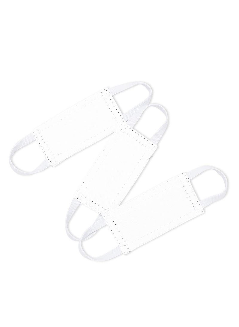 KASTWAVE Quiet Door Closer For Baby,Door Closer Cushion Nursery, Nursery Door Silencers Latch Cover Strong Elastic Straps Door Covers For Universal Fits, Standard Size, Pure White, Set Of 3 - Image 2