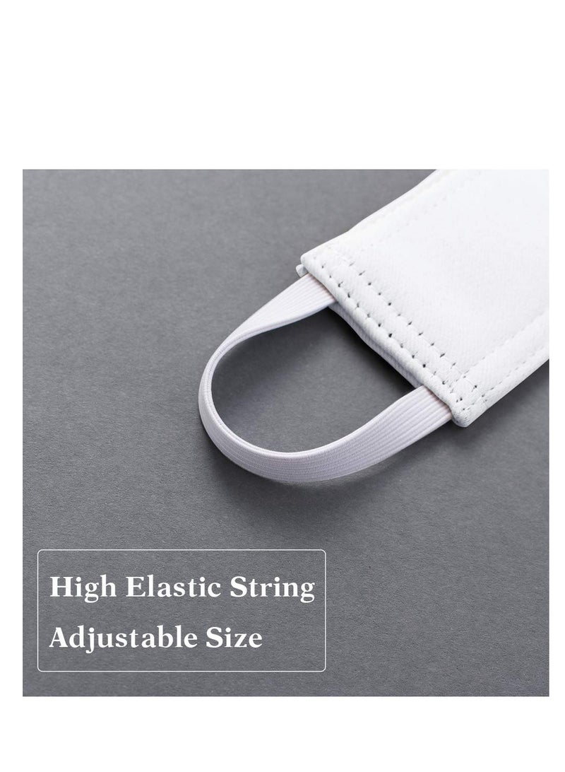 KASTWAVE Quiet Door Closer For Baby,Door Closer Cushion Nursery, Nursery Door Silencers Latch Cover Strong Elastic Straps Door Covers For Universal Fits, Standard Size, Pure White, Set Of 3 - Image 4