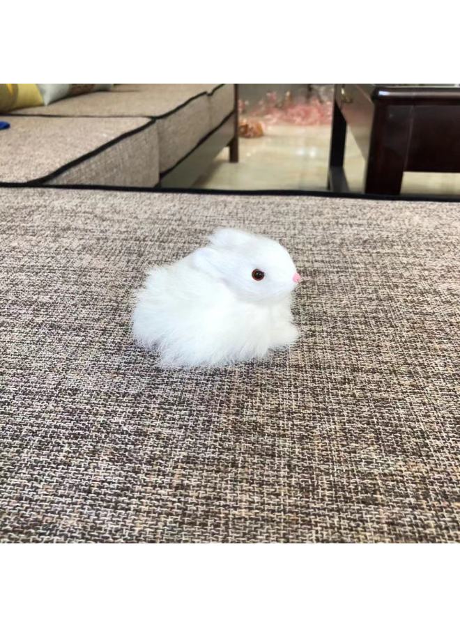 Simulation Rabbit Model Rabbit Darling Rabbit Simulation Animal Children's Gifts Crafts Fur Toys Rabbit Ornaments 