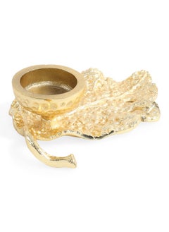 Spark Candle Holder, Gold - 15X4 Cm