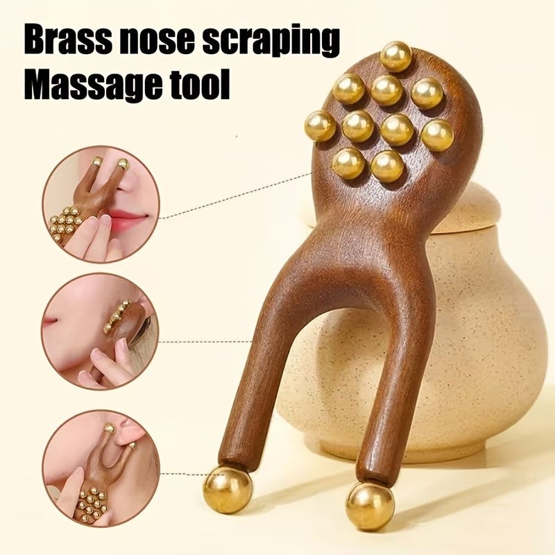 2Pcs Octopus Head Massage Tool Brass Bead Facial Massager For Head Face Eyes Nose And Ears Massage - Image 4