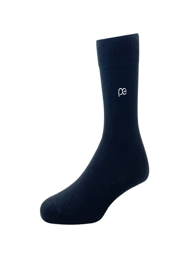 Peter England Men's Cotton Full Length Socks (Multicolour, Free Size) - Pack of 3 - Image 4