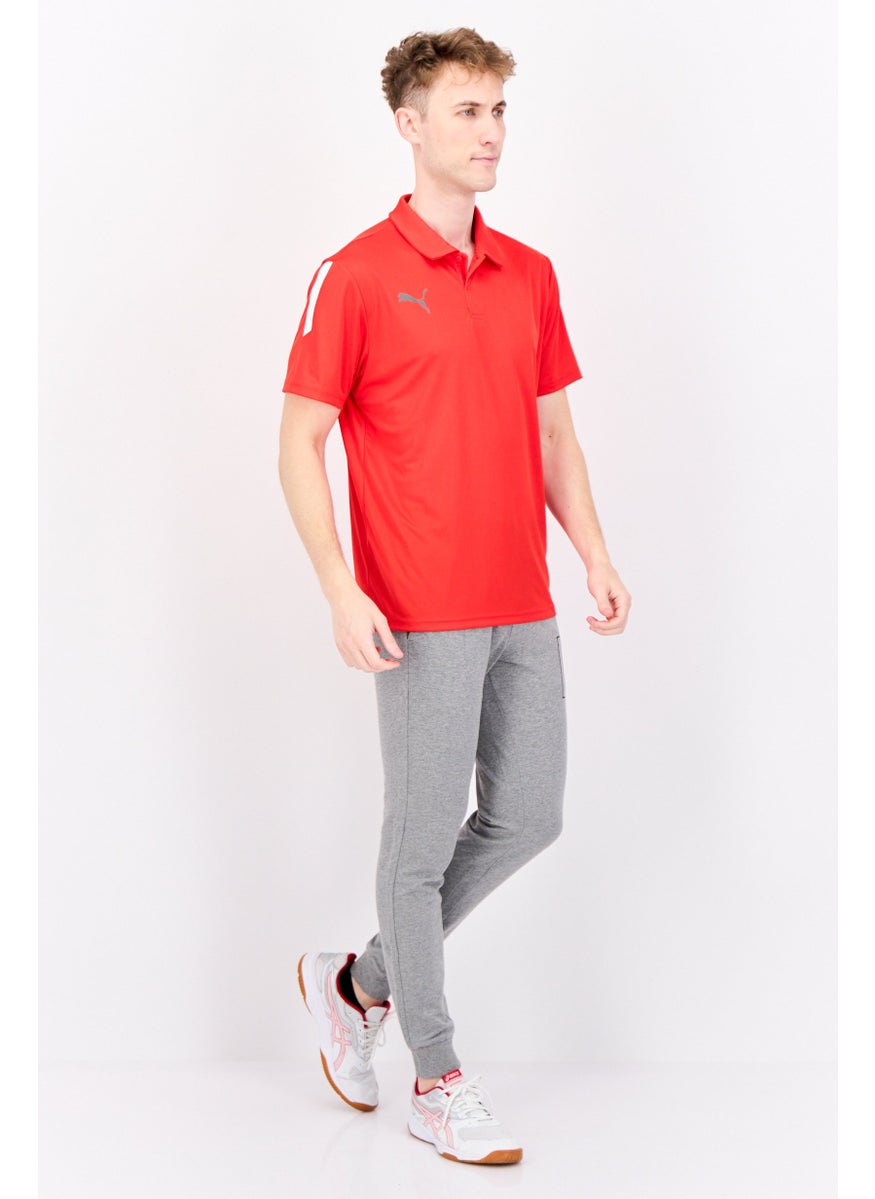 PUMA Men Sportswear Fit Short Sleeve Outdoor Polo, Red  - Image 4