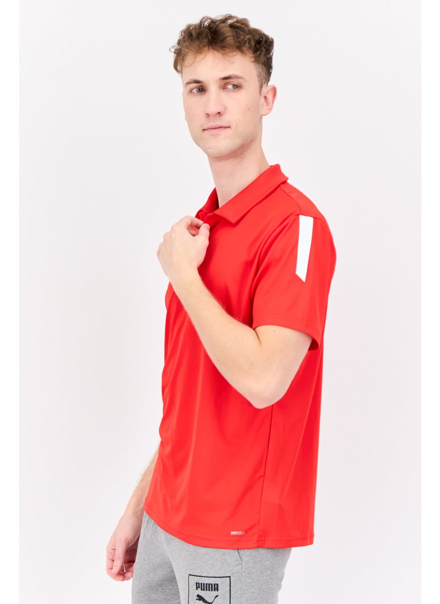 PUMA Men Sportswear Fit Short Sleeve Outdoor Polo, Red  - Image 2