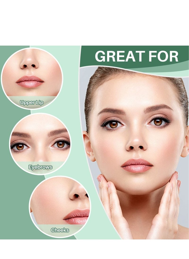 Captaintech - Hair Removal Wax Paper, 96 Pieces of Women's Lips Facial Wax Strips Lip Hair Beard Face Smooth Whitening Paste Ready-to-use Fast Hair Removal Patch for Arms, Legs, Armpit Hair, Eyebrow Hair, Etc. - Image 1