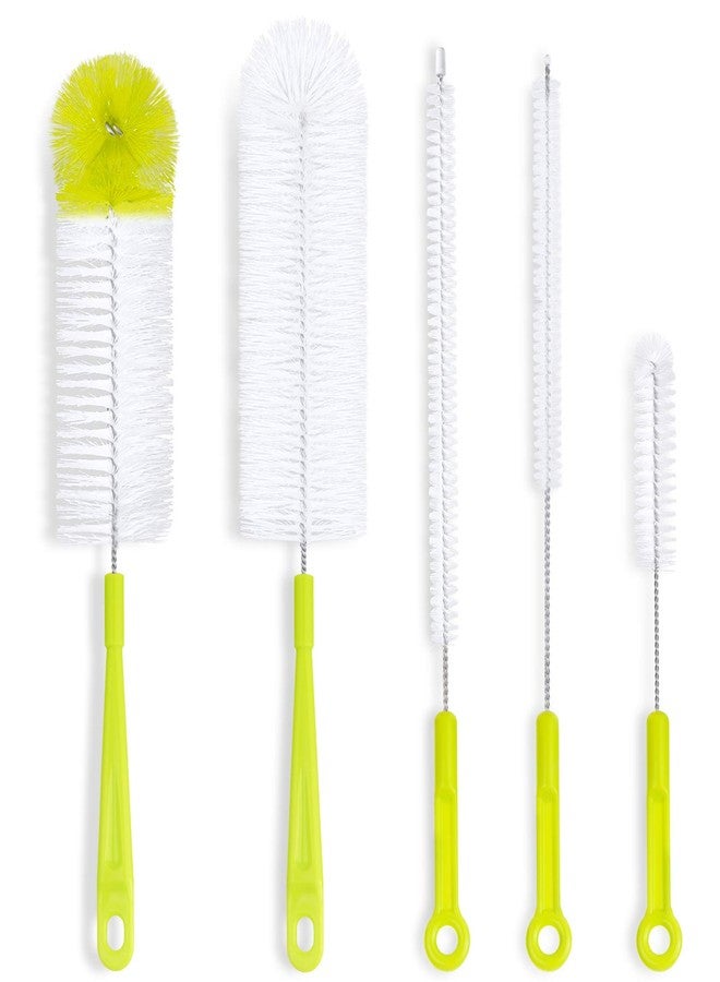 Hiware Bottle Cleaning Brush Set - Long Handle Bottle Cleaner for Washing Narrow Neck Beer Bottles, Sports Water Bottles with Straw Brush, Kettle Spout/Lid Cleaner Brushes - Image 1