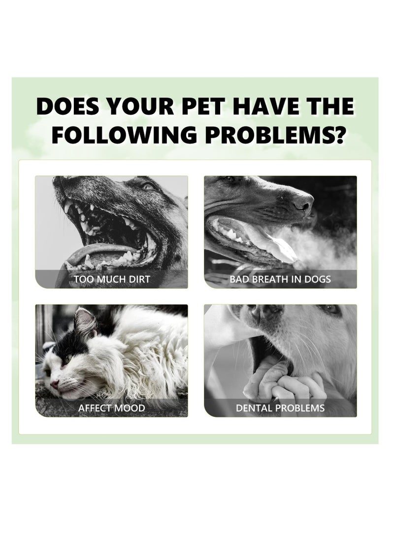 SYOSI Oral Care Spray for Dogs and Cats, Pet Clean Teeth Spray, Dogs & Cats Bad Breath Remedy, For Targets Tartar & Plaque, Eliminate Bad Breath, Without Brushing, Oral Hygiene for Pets (1pcs) - Image 5