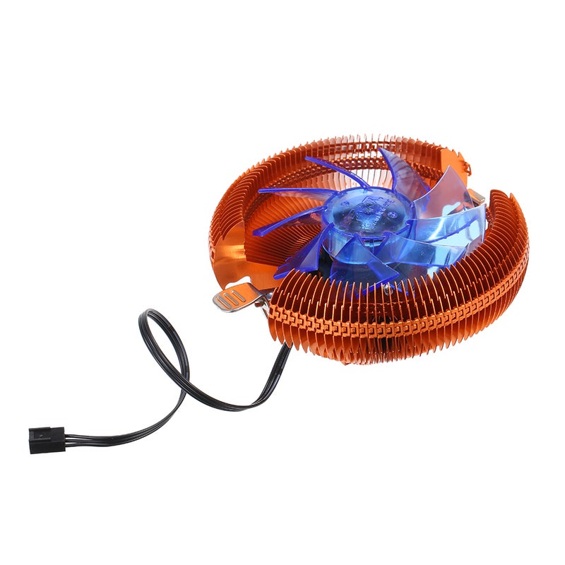 Hydraulic CPU Cooler Heatpipe Fans Quiet Heatsink Radiator Replacement for Intel 1366 LED Light - Image 1
