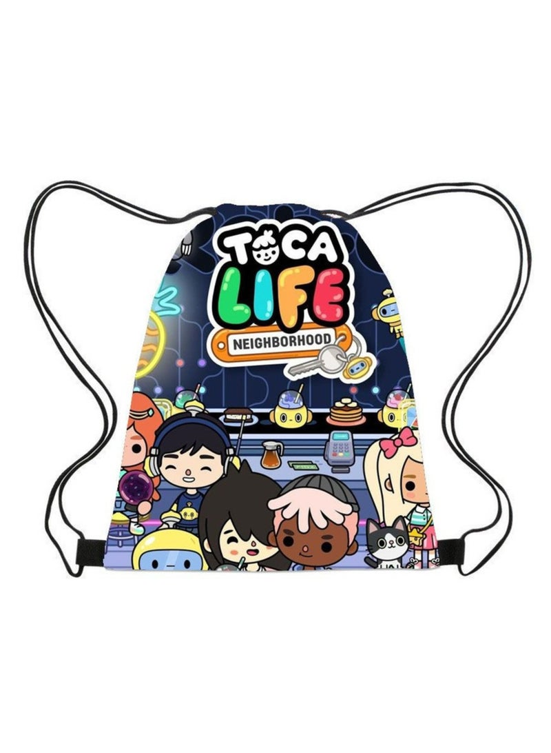 Mario Oxford Cloth Drawstring Bag 35*45cm