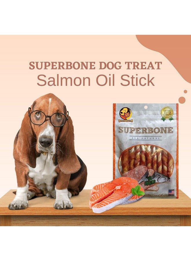 وجبة سوبربون الطبيعية للكلاب من أعواد الدجاج، 9 في 1 (زيت السلمون) | وجبة خفيفة سهلة الهضم للتدريب | وجبة خفيفة صحية ولذيذة مناسبة لجميع سلالات الكلاب - Image 2