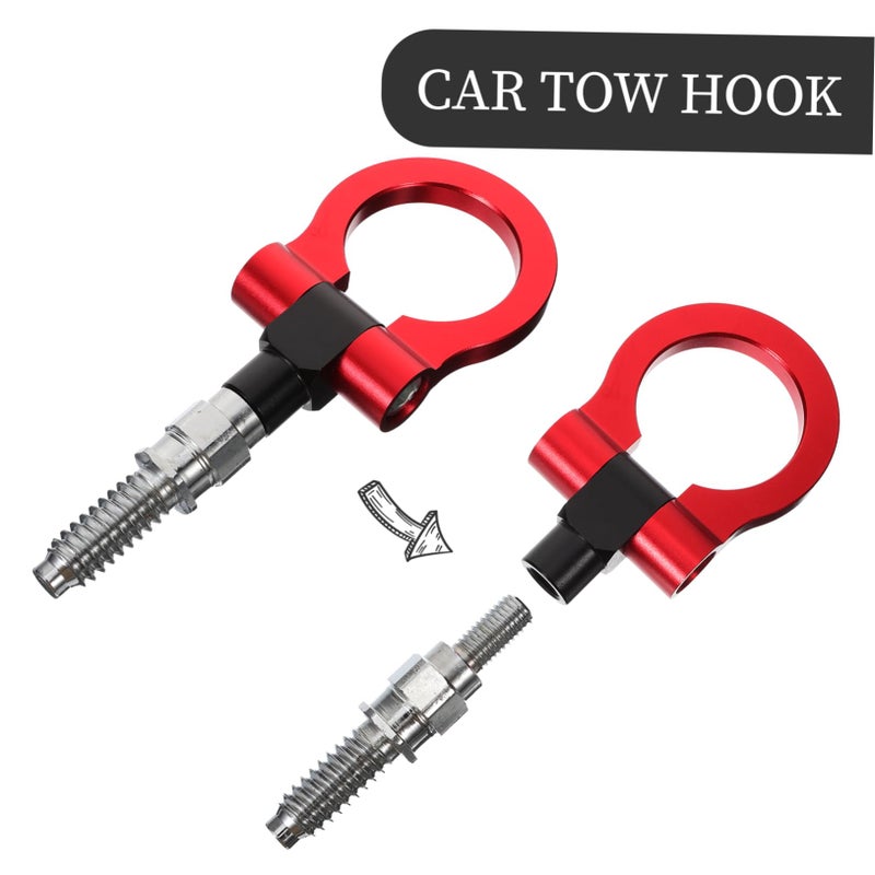 Black Tow Hook for European Cars Easy Installation Racing Decoration - Image 4