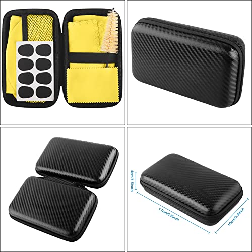 Eison Saxophone Cleaning Kits with Case for Sax and Clarinet Flute Trumpet Instruments,8PCS Saxophone Mouthpiece Cushion,Mouthpiece Brush Microfiber Cleaning Cloth（Yellow） - Image 3