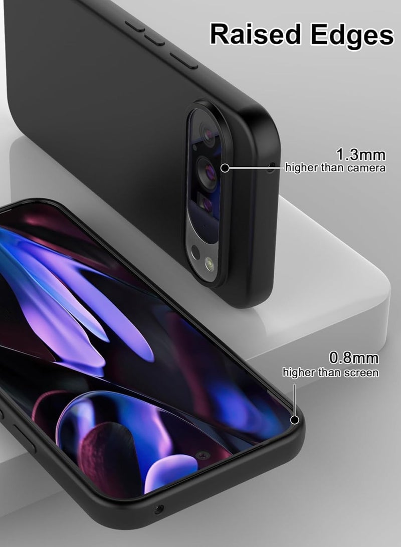 BORTONY Google Pixel 9 Pro XL Case Cover Liquid Silicone Anti-Scratch Shockproof Protective Case Anti-Fingerprint Anti-Drop Slim Cover for Pixel 9 Pro XL - Image 4