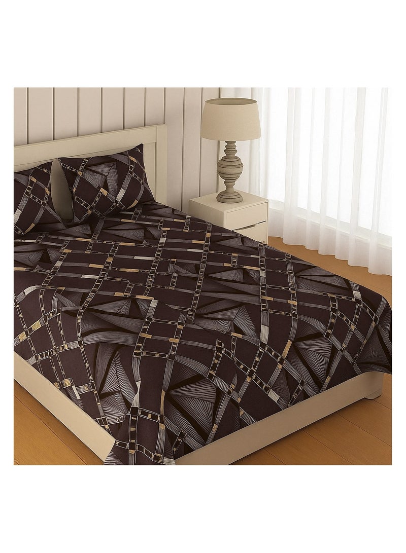 King Size Flat Bedsheet 250 x 240 cm with 2 Pillowcases – 125 GSM Soft Microfiber – Durable & Comfortable for All Seasons  - Image 1