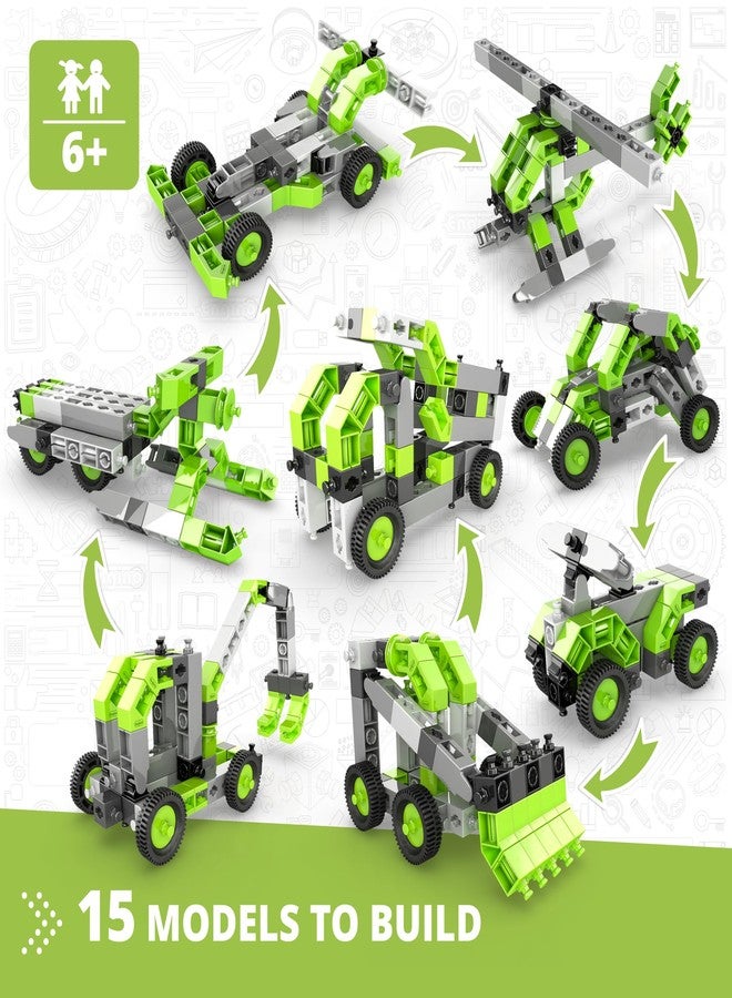 Engino Creative Builder STEM Toys, 15 Multimodel Set, STEM Kit for Kids 6+, Building Toys, Gift for Boys & Girls, Fun Construction Models, Engineering Kit for Young Invetors - Image 2