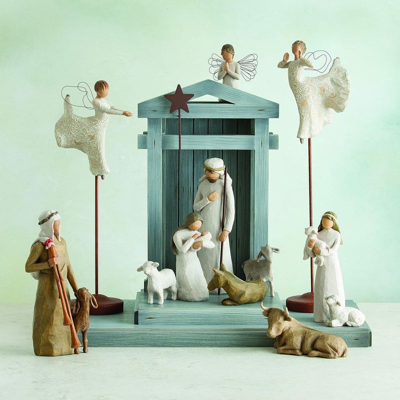 Willow Tree Ox and Goat Figurine Set - Hand-Painted Resin Collectible - Image 5