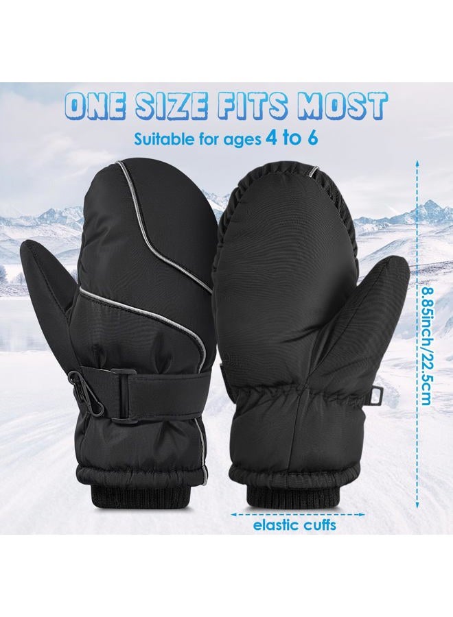 coclothy Snow Gloves for Kids - Waterproof Ski Mittens Gloves Boys Girls, Warmth Winter Toddler Mittens Glove for Toddlers Child Snowboarding Outdoor - Image 2