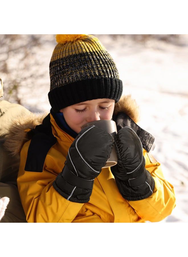 coclothy Snow Gloves for Kids - Waterproof Ski Mittens Gloves Boys Girls, Warmth Winter Toddler Mittens Glove for Toddlers Child Snowboarding Outdoor - Image 4
