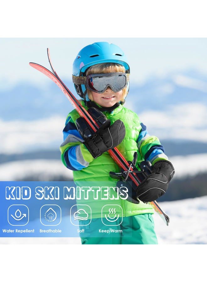coclothy Snow Gloves for Kids - Waterproof Ski Mittens Gloves Boys Girls, Warmth Winter Toddler Mittens Glove for Toddlers Child Snowboarding Outdoor - Image 5