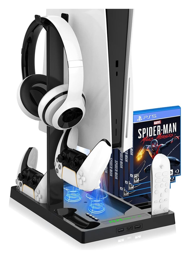 كول بيبي حامل رأسي مع مروحة تبريد لوحدة تحكم PS5 وإصدار PS5 الرقمي - Image 1