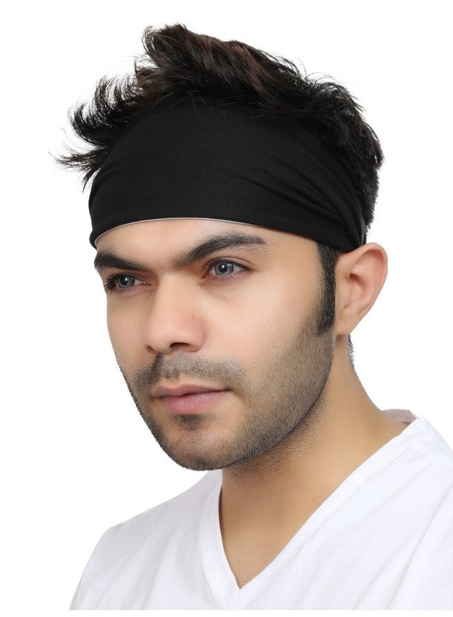 BISMAADH Multifunctional Reversible Elastic Non-Slip Fashion Running Polyester Headband For Men & Women - Image 1