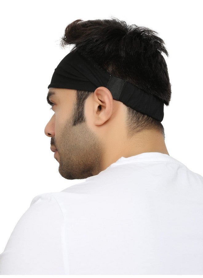 BISMAADH Multifunctional Reversible Elastic Non-Slip Fashion Running Polyester Headband For Men & Women - Image 3