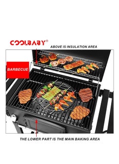 Outdoor Barbecue stove home villa courtyard charcoal grill 5-10 people generous stove BBQ Black - pzsku/Z4F7A2685E8A0697A86ADZ/45/_/1692196863/81a4ae8f-7b0b-40e3-9f13-1383679ee8b5