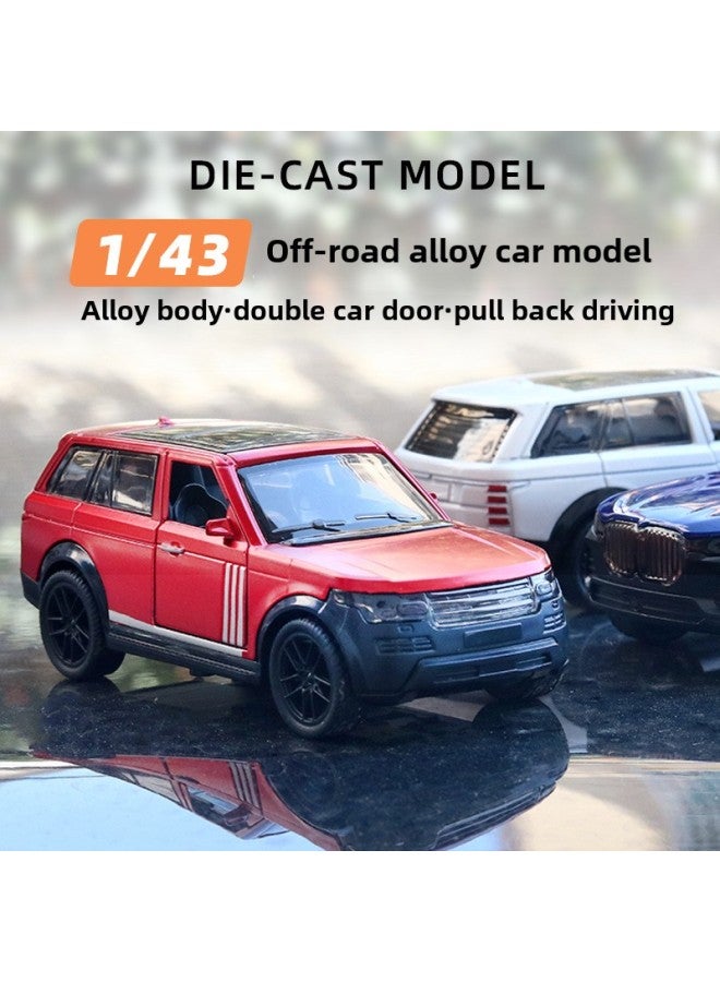 Bag 1:43 Off-road Alloy Car Model Two-door Boy Toy Car Suv Ornaments Doll Machine Wholesale-Color:[bag] 1:43 White  - Image 2
